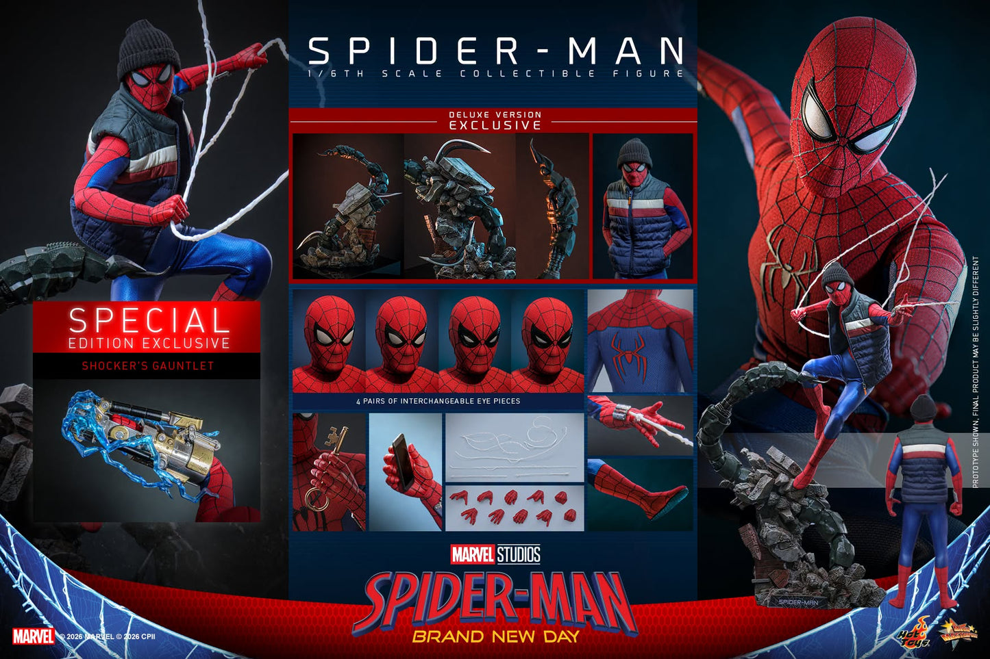 PRE ORDER - SPECIAL EDITION Hot Toys MMS892B – Spiderman: Brand New Day - 1/6 scale Spider-Man Collectible Figure