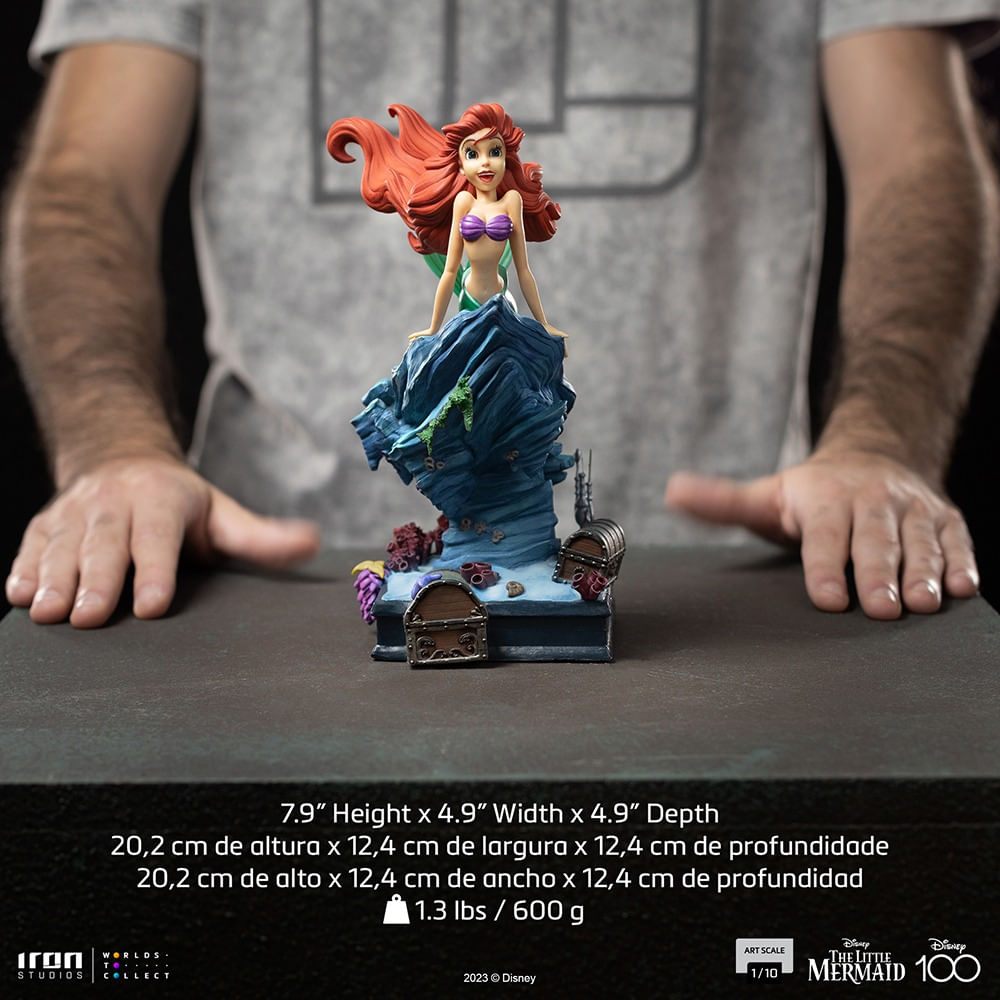 Iron Studios Little Mermaid - Disney 100th - Little Mermaid - Art Scale 1/10 Statue