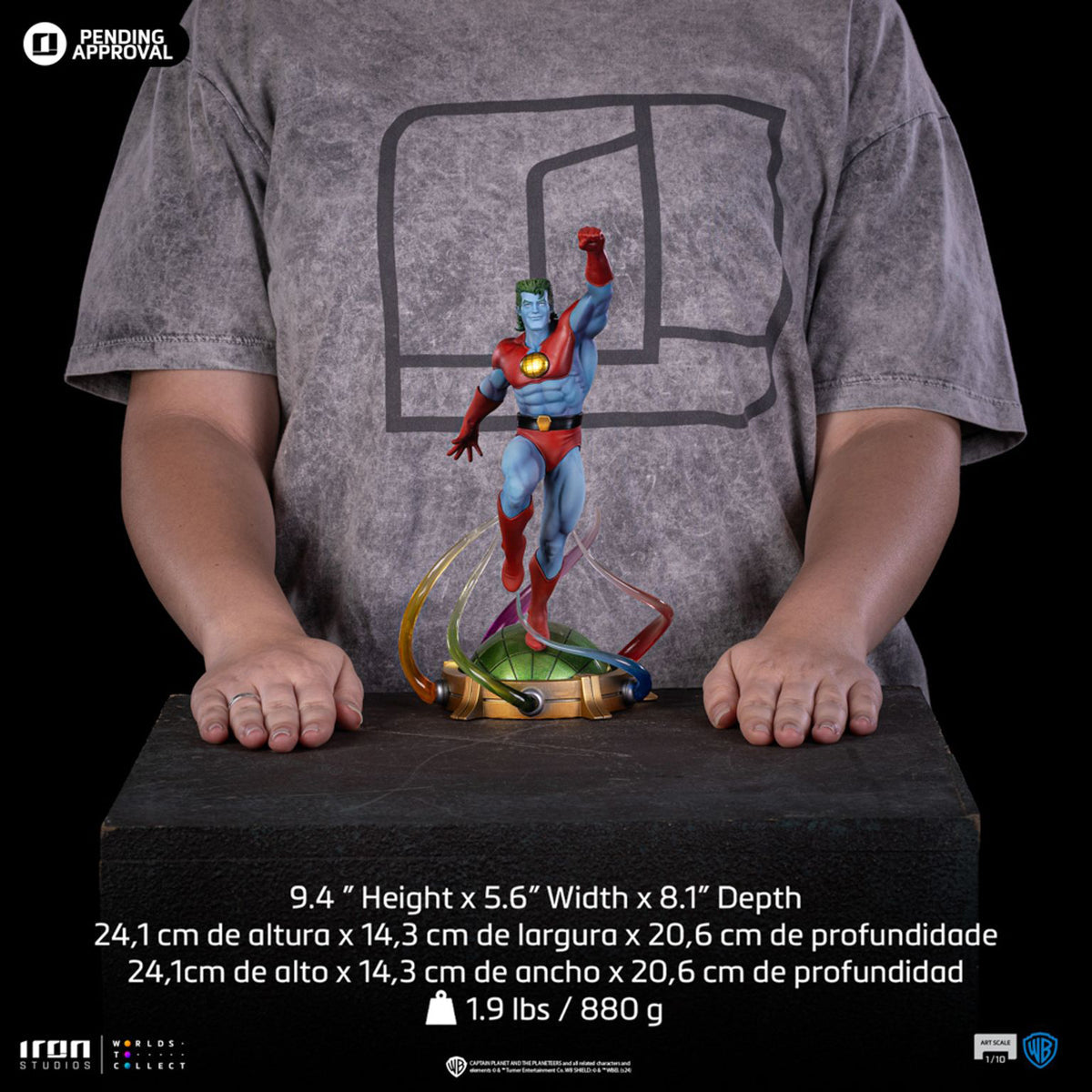 Iron Studio Captain Planet - Captain Planet and the Planeteers - Art Scale 1/10 Scale