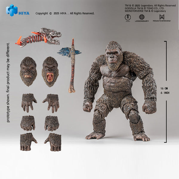 HIYA TOYS EBG0241 GODZILLA VS KONG KONG 2.0 ACTION FIGURE