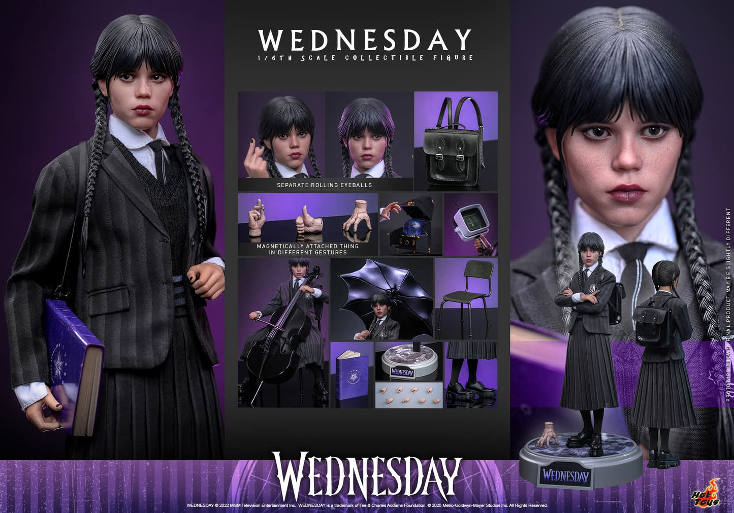 Hot Toys TMS135 Wednesday 1/6 Scale Wednesday Collectible Figure