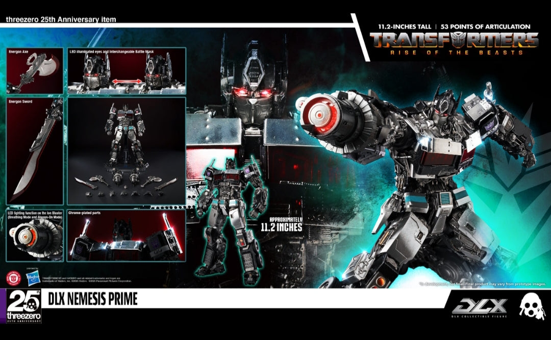 Threezero Transformer DLX Nemesis Prime Rise of the Beast