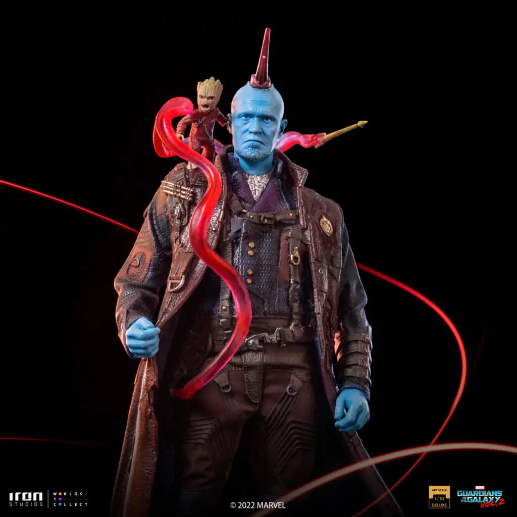 Iron Studios 2022 Event Exclusive Yondu with Baby Groot Art Scale 1/10 Statue