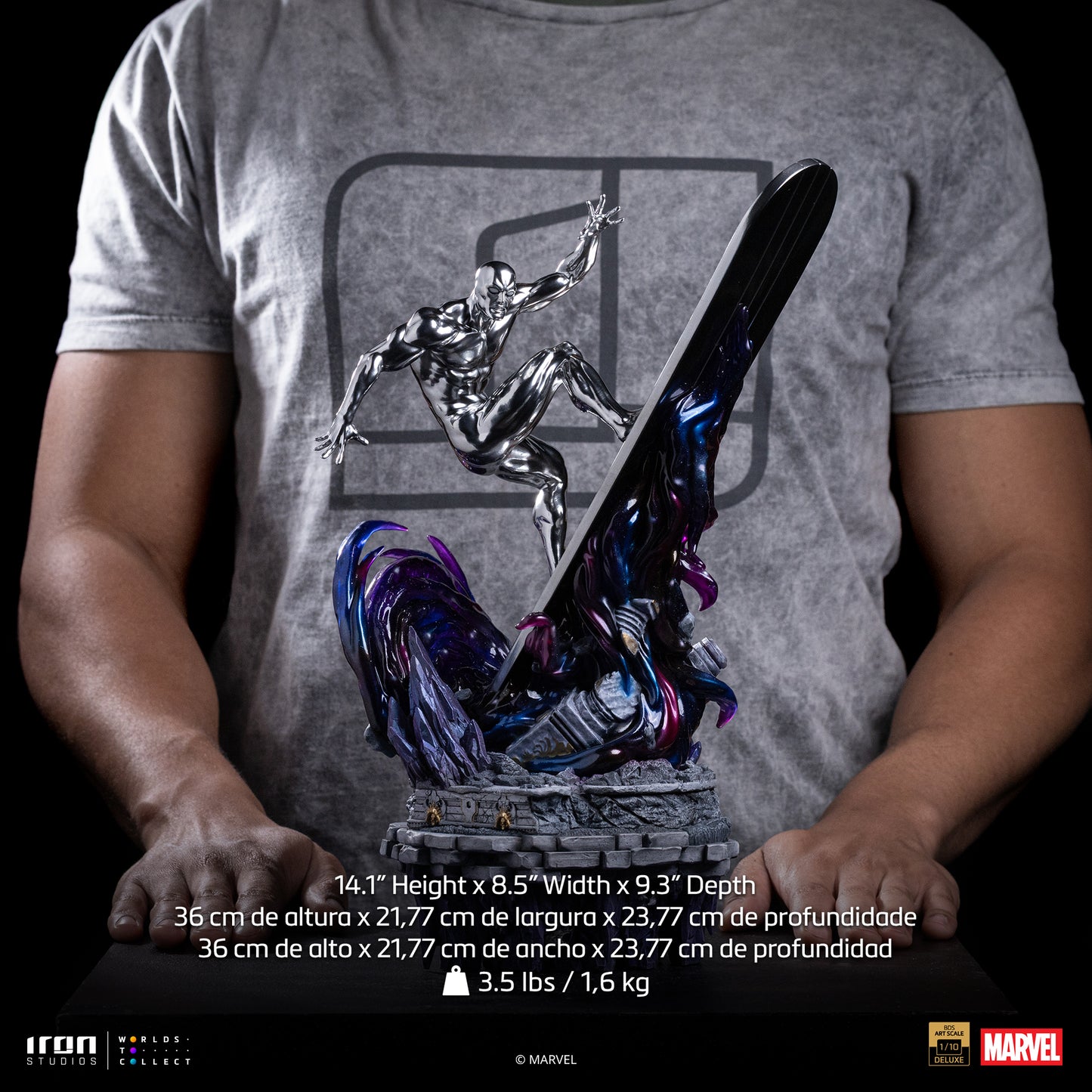 Iron Studio Silver Surfer - Infinity Gauntlet Diorama - BDS Art Scale 1/10 Scale