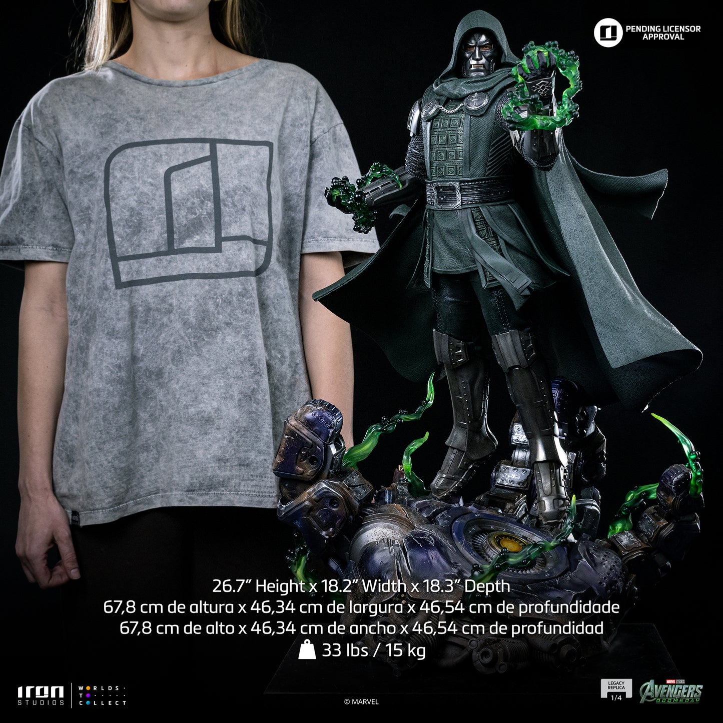 PRE ORDER - Iron Studio Doctor Doom - Avengers: Doomsday - Legacy 1/4 Scale