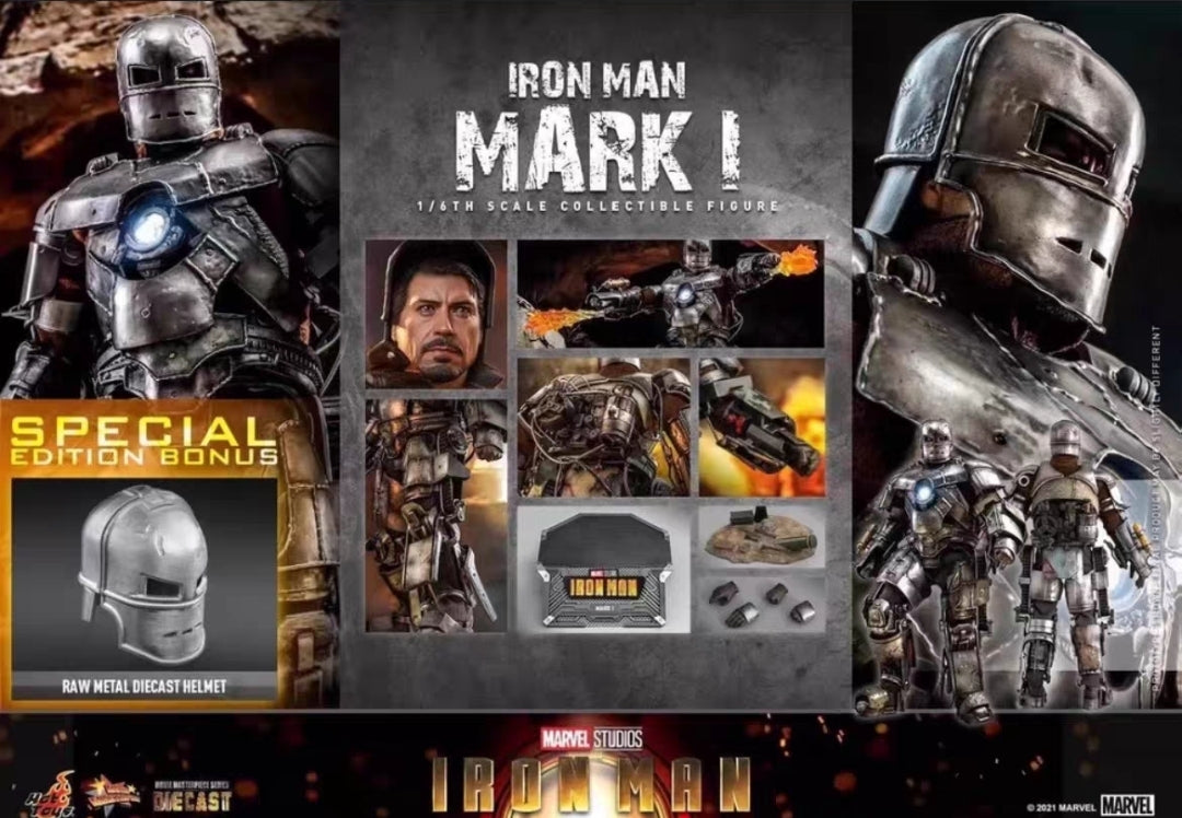 Special Edition ! Hot Toys 1/6 Diecast - Marvel: Iron Man - Iron Man Mark I MMS605D40B
