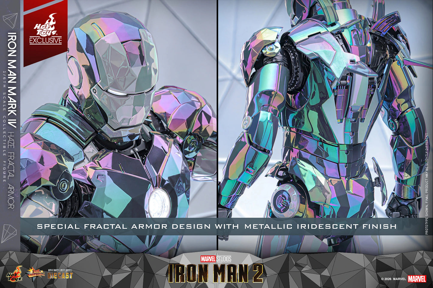 STOCK - Exclusive ! Hot Toys MMS855D79 Iron Man Mark IV Haze Fractal Armor 1/6 Scale Collectible Figures
