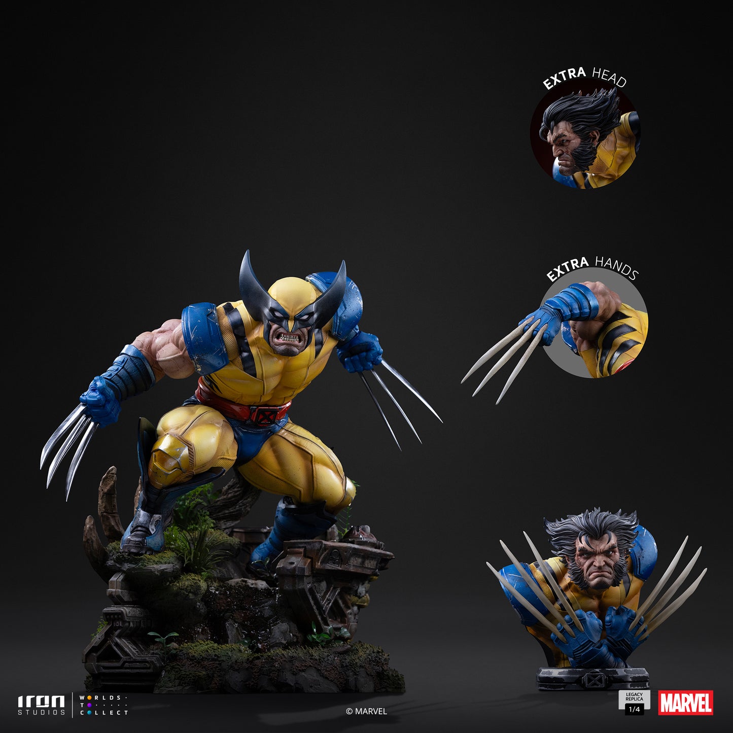 Iron Studio Wolverine - Marvel Comics - Legacy Series 1/4 Scale