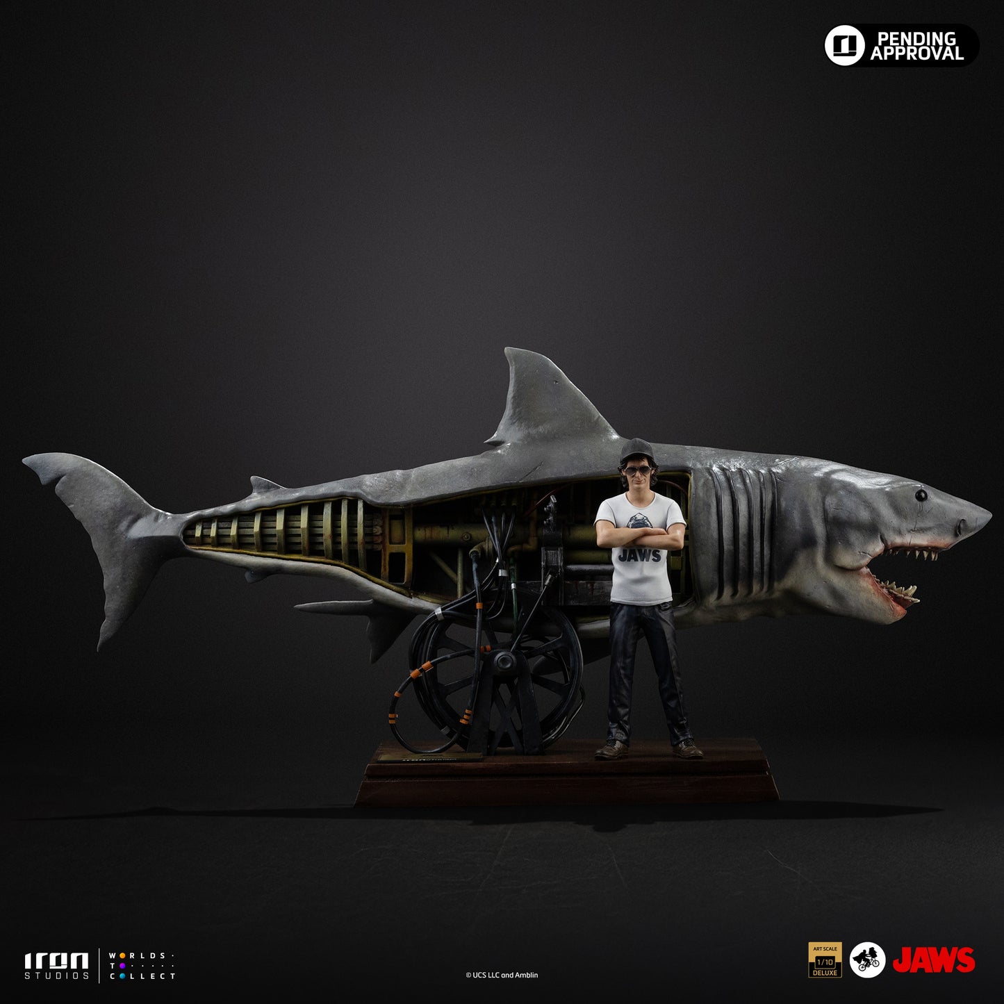 Iron Studio Steven Spielberg (Jaws 50th Anniversary) - Jaws - Art Scale 1/10 Statue