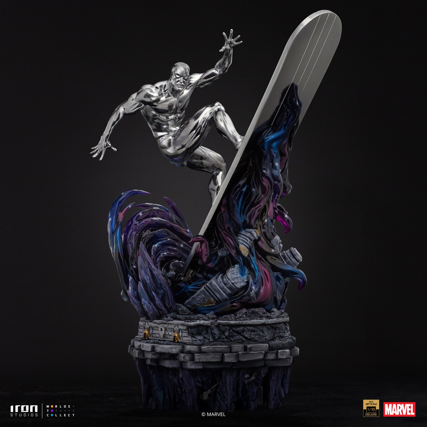 Iron Studio Silver Surfer - Infinity Gauntlet Diorama - BDS Art Scale 1/10 Scale