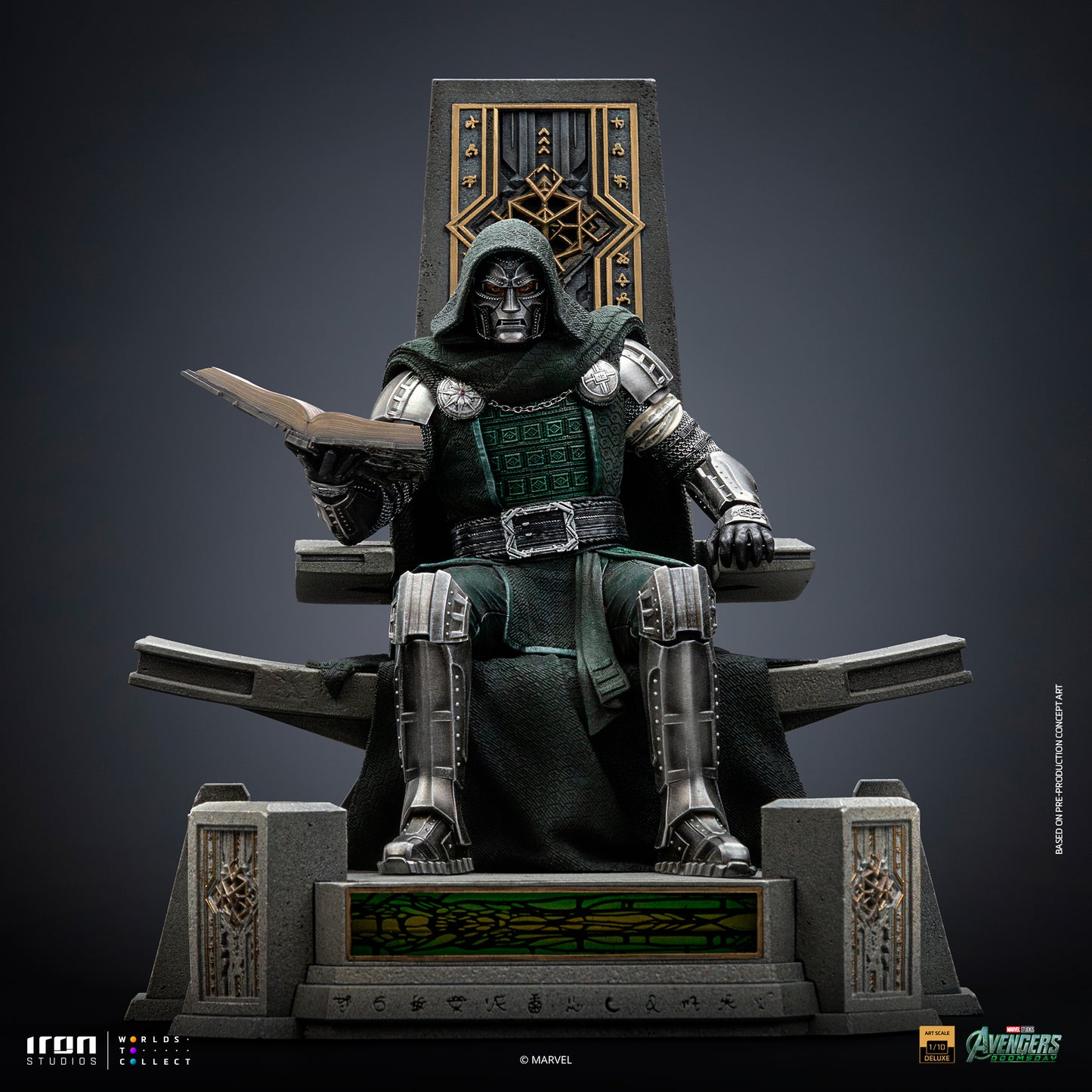 PRE ORDER - Iron Studio Doctor Doom on Throne - Avengers: Doomsday - Art Scale 1/10