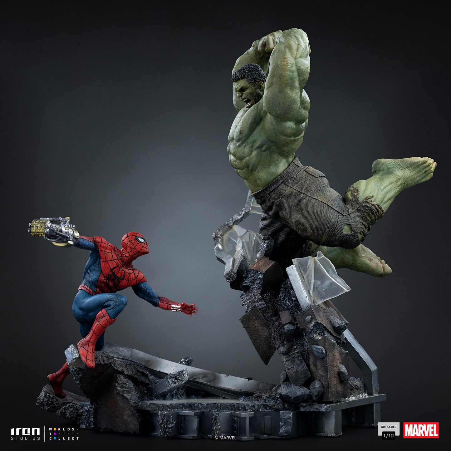 PRE ORDER - Iron Studio Spiderman vs Hulk - Spider-Man: Brand New Day - Art Scale 1/10