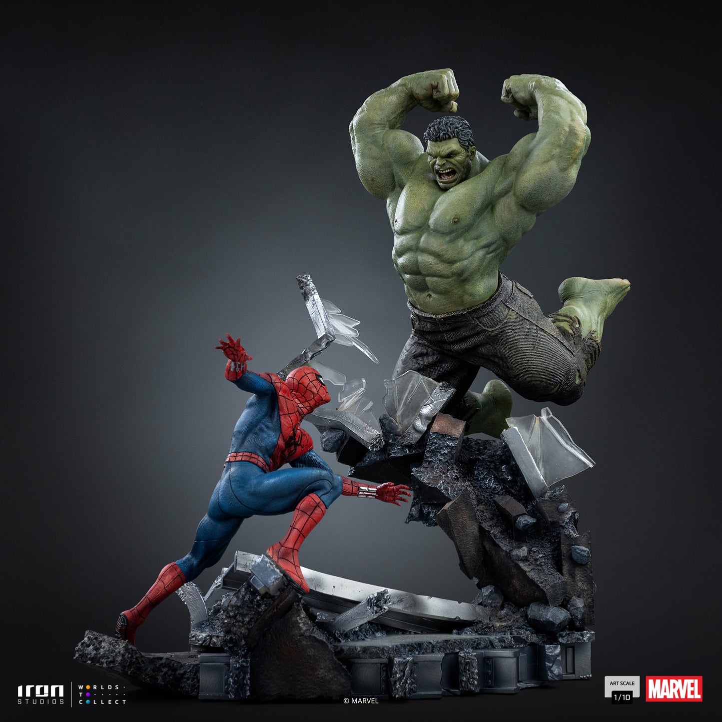 PRE ORDER - Iron Studio Spiderman vs Hulk - Spider-Man: Brand New Day - Art Scale 1/10