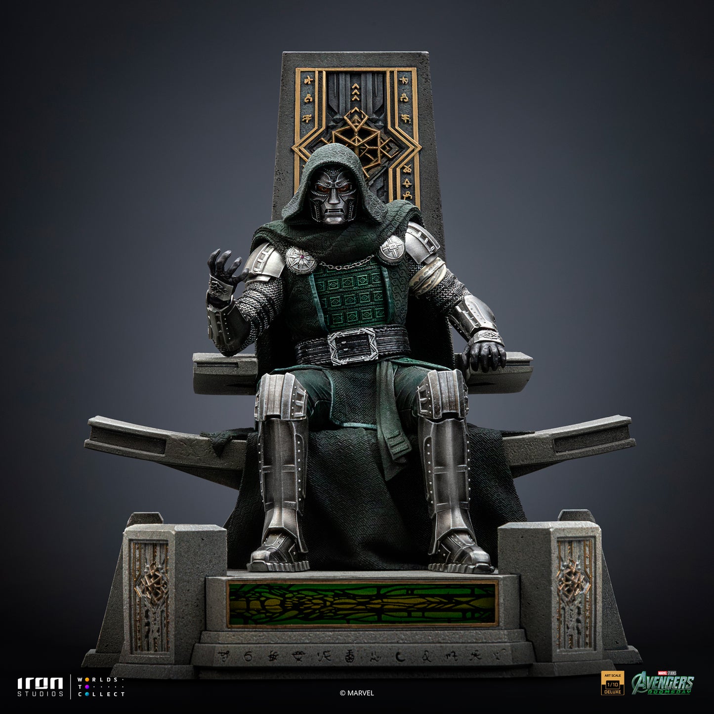 PRE ORDER - Iron Studio Doctor Doom on Throne - Avengers: Doomsday - Art Scale 1/10
