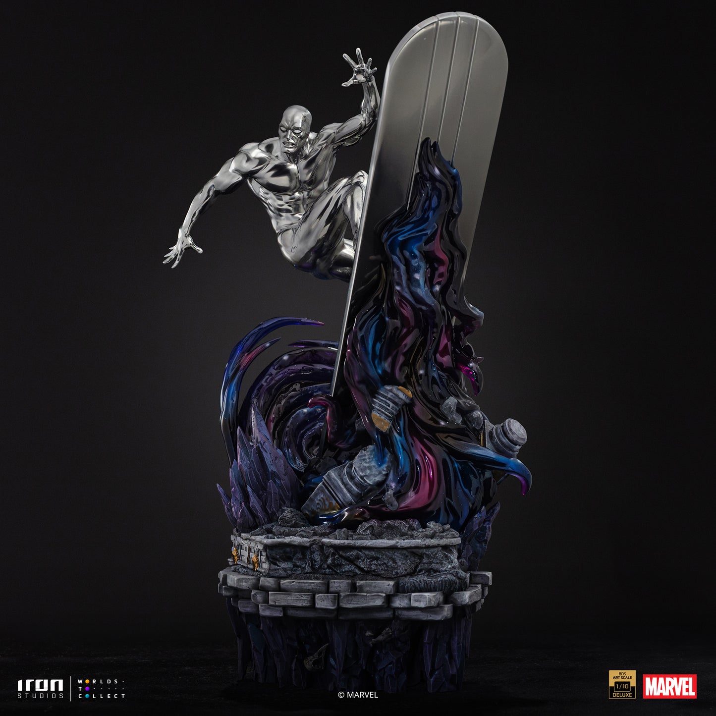 Iron Studio Silver Surfer - Infinity Gauntlet Diorama - BDS Art Scale 1/10 Scale
