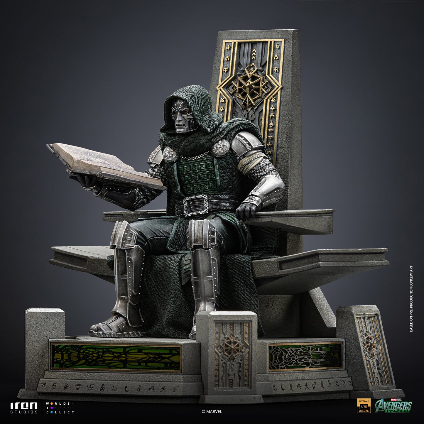 PRE ORDER - Iron Studio Doctor Doom on Throne - Avengers: Doomsday - Art Scale 1/10