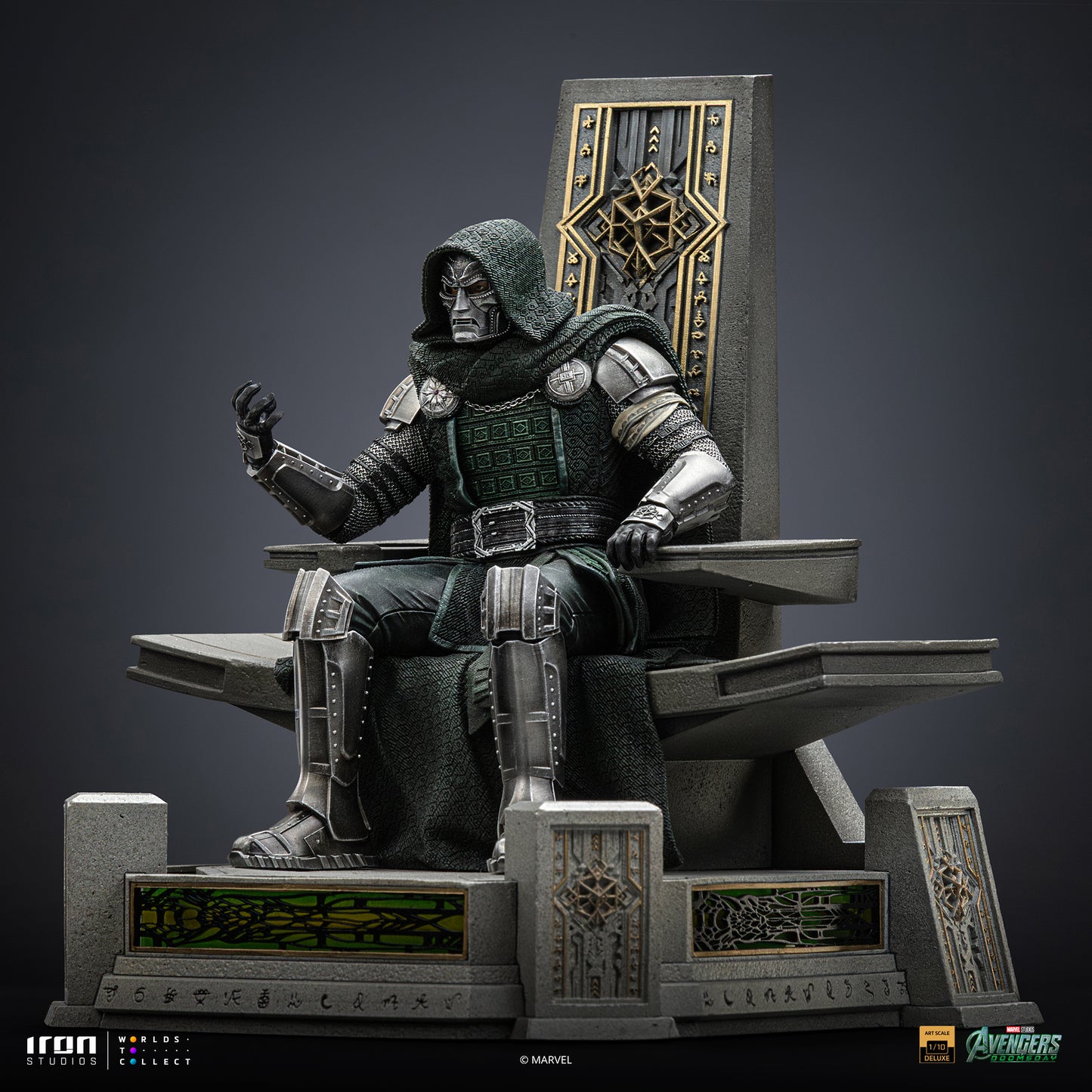 PRE ORDER - Iron Studio Doctor Doom on Throne - Avengers: Doomsday - Art Scale 1/10