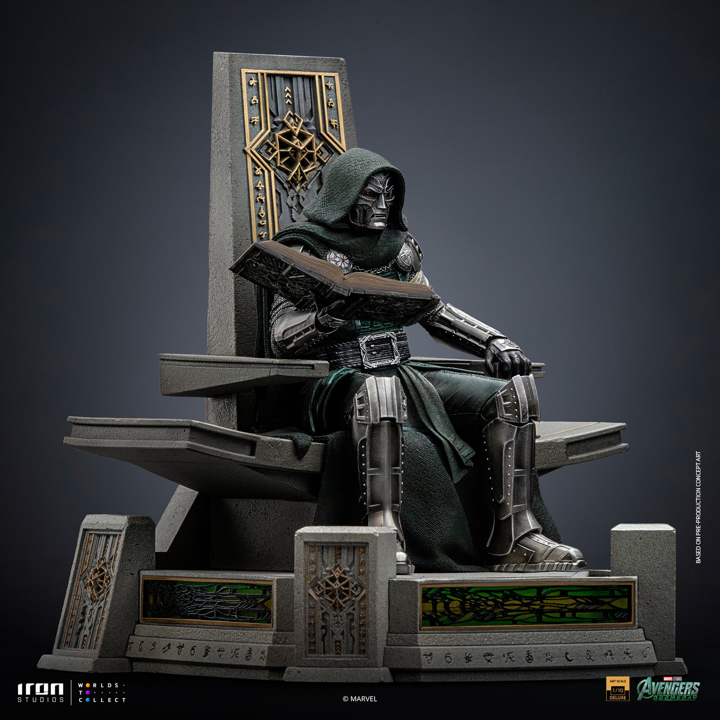 PRE ORDER - Iron Studio Doctor Doom on Throne - Avengers: Doomsday - Art Scale 1/10