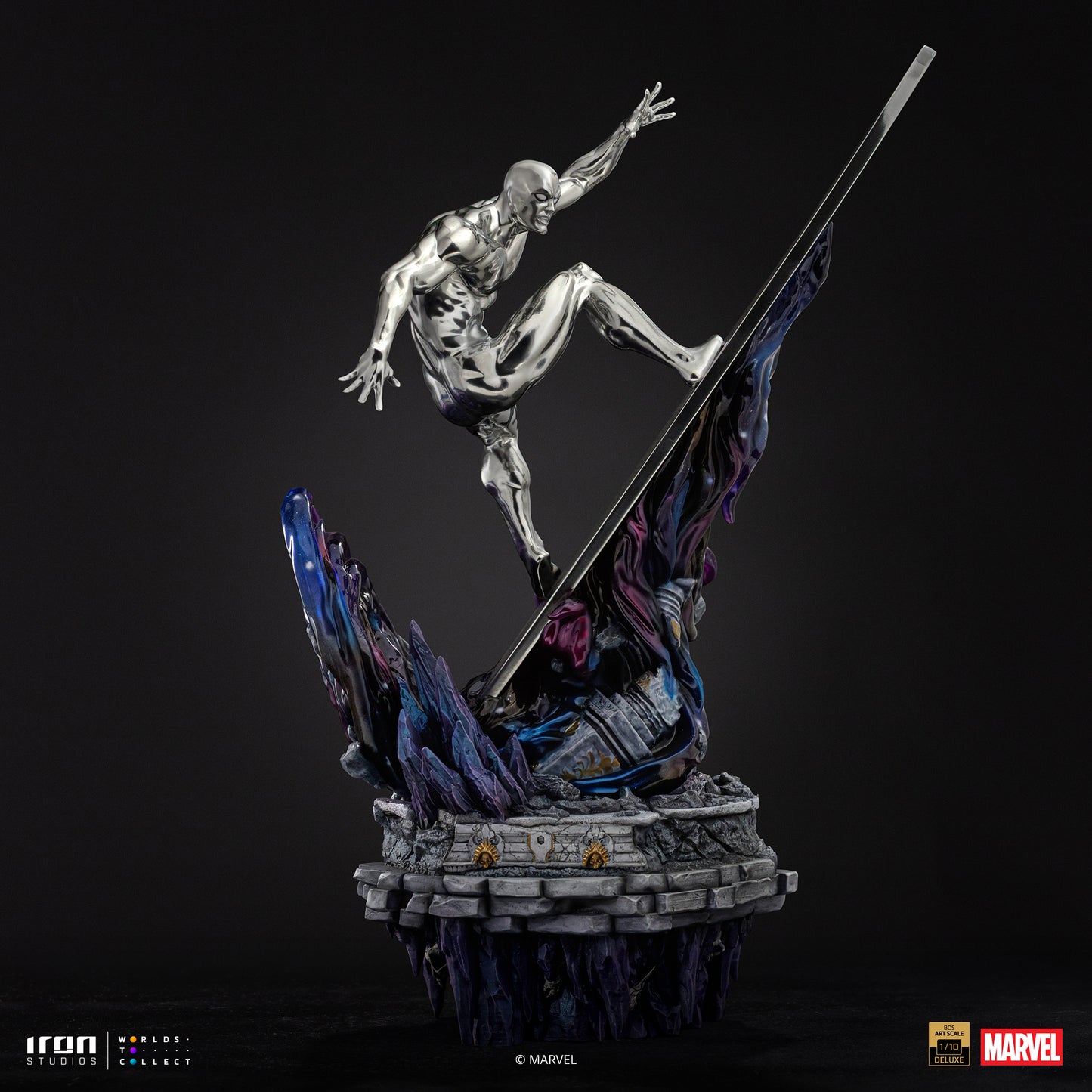 Iron Studio Silver Surfer - Infinity Gauntlet Diorama - BDS Art Scale 1/10 Scale