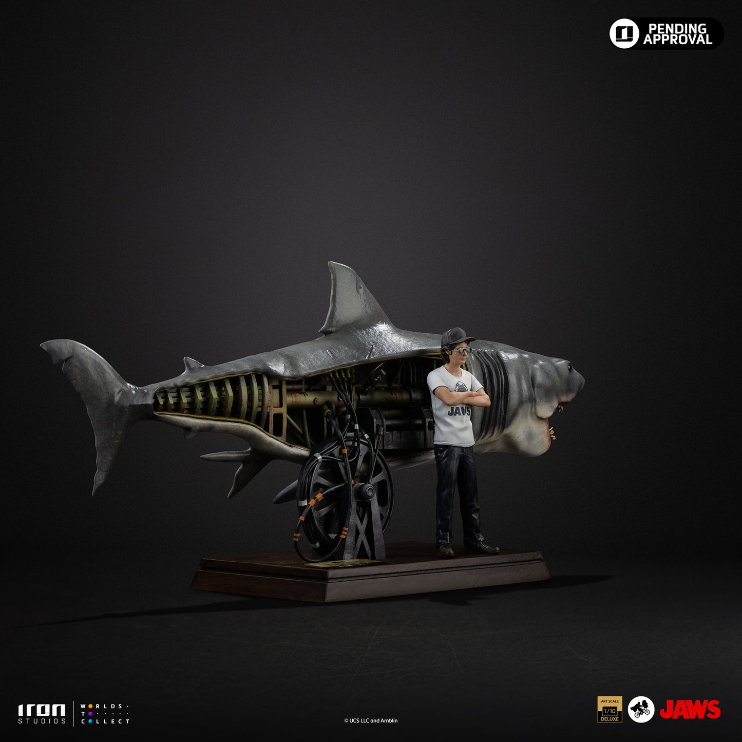 Iron Studio Steven Spielberg (Jaws 50th Anniversary) - Jaws - Art Scale 1/10 Statue