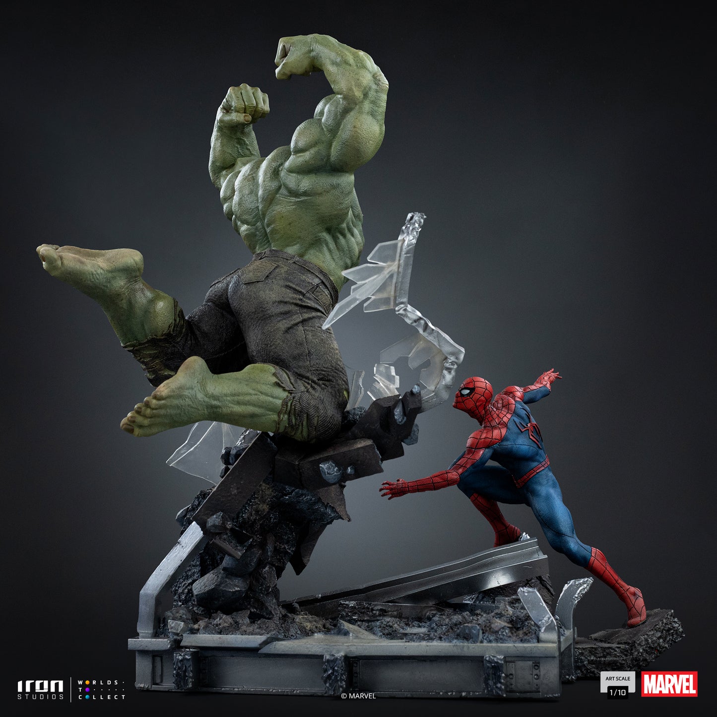 PRE ORDER - Iron Studio Spiderman vs Hulk - Spider-Man: Brand New Day - Art Scale 1/10