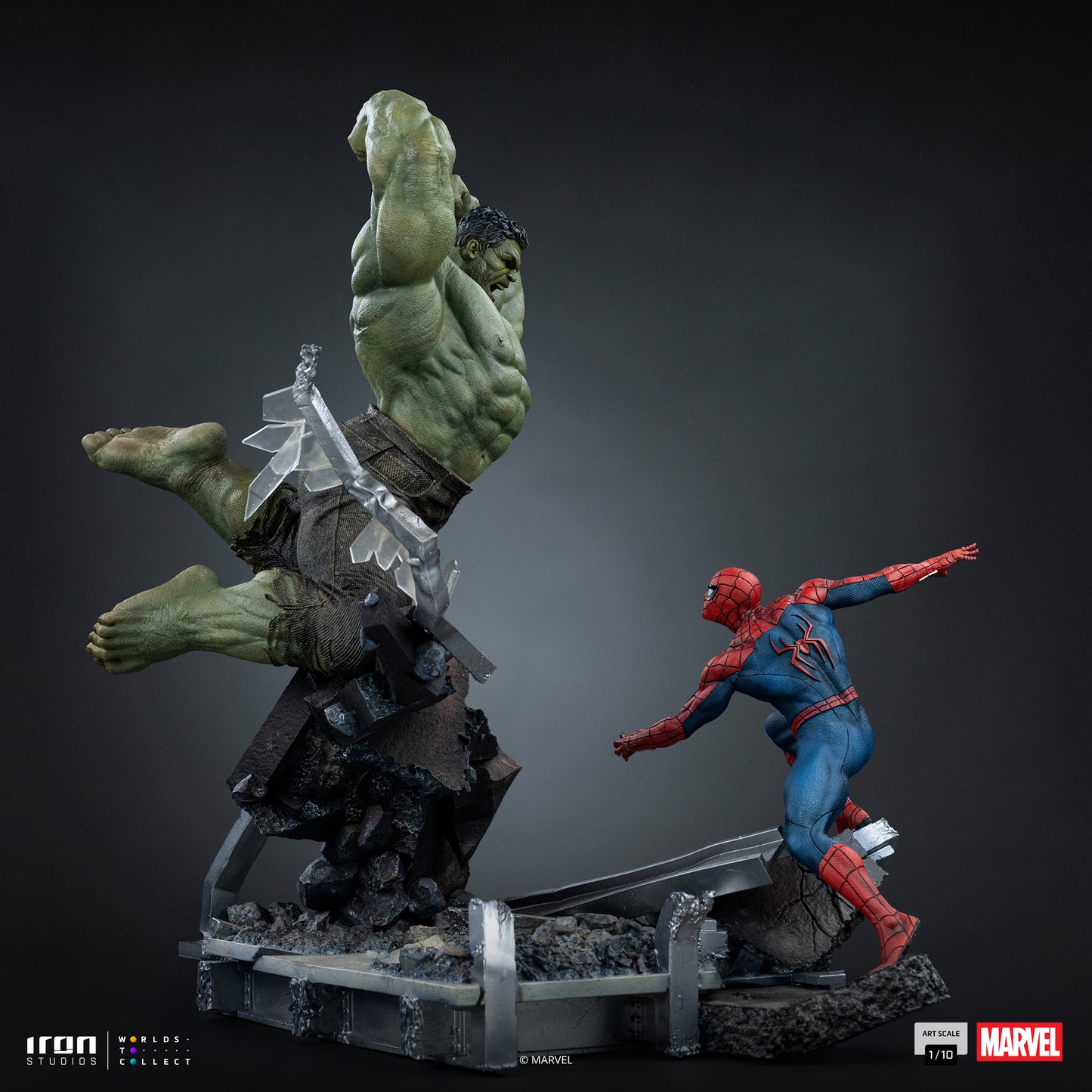 PRE ORDER - Iron Studio Spiderman vs Hulk - Spider-Man: Brand New Day - Art Scale 1/10