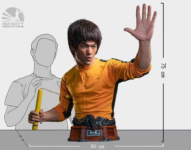 Life Size Bust ! Bruce Lee Infinity Studio Game of Death