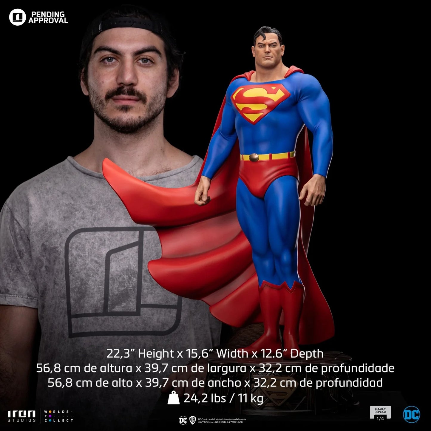 Iron Studios DC Comics Superman DC Trinity Legacy 1/4 Scale Statue