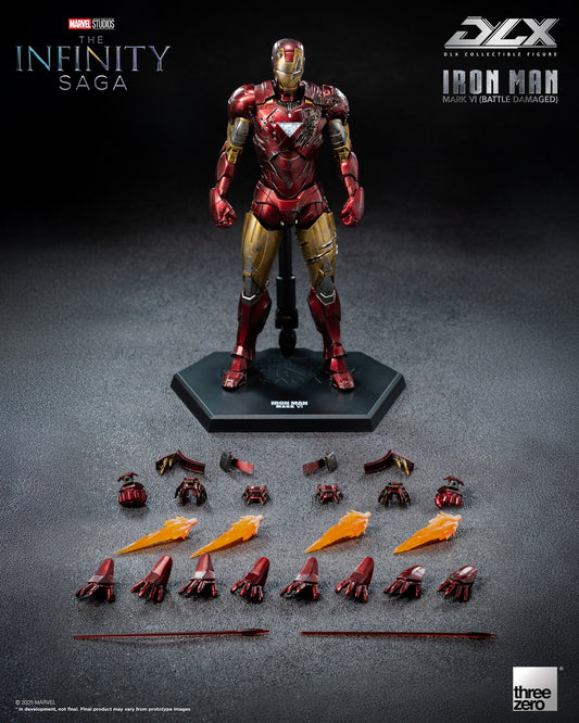 Threezero DLX Iron Man Battle Damaged