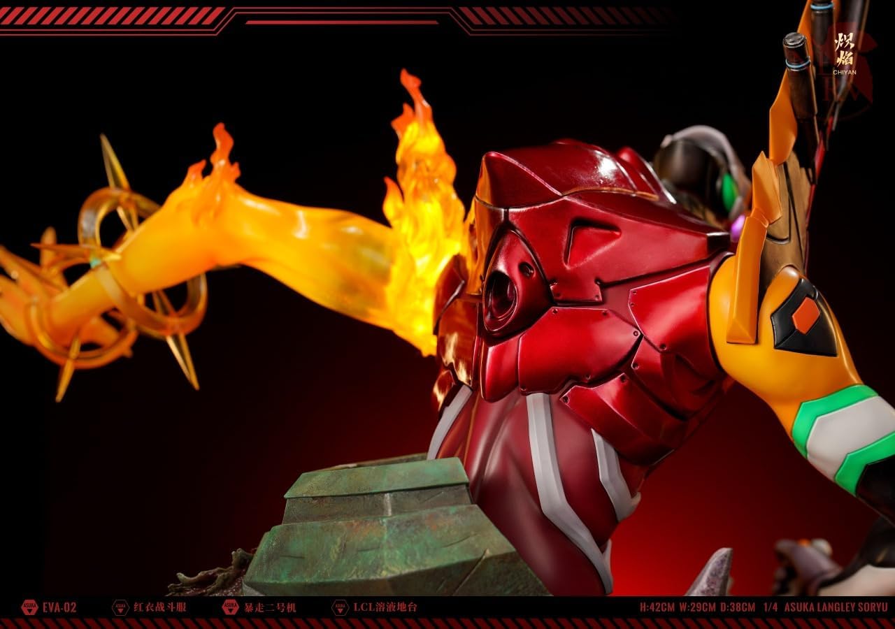 CHIYAN Studio 1/4 Scale Soryu Asuka Langley Figure Garage Kit Scene Pedestal Eva