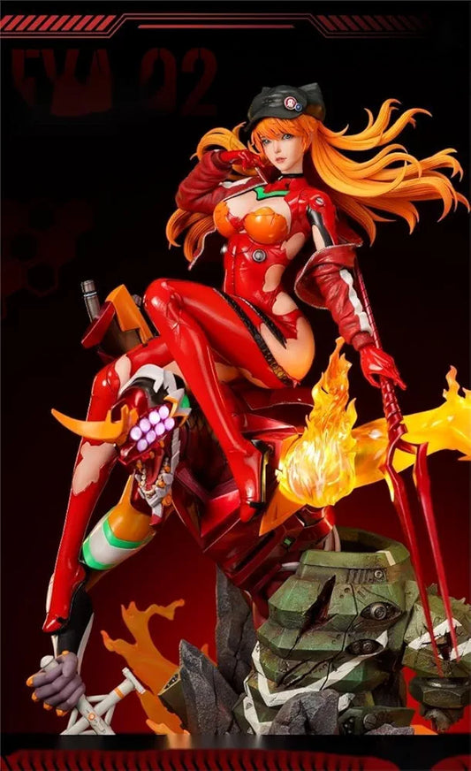 CHIYAN Studio 1/4 Scale Soryu Asuka Langley Figure Garage Kit Scene Pedestal Eva
