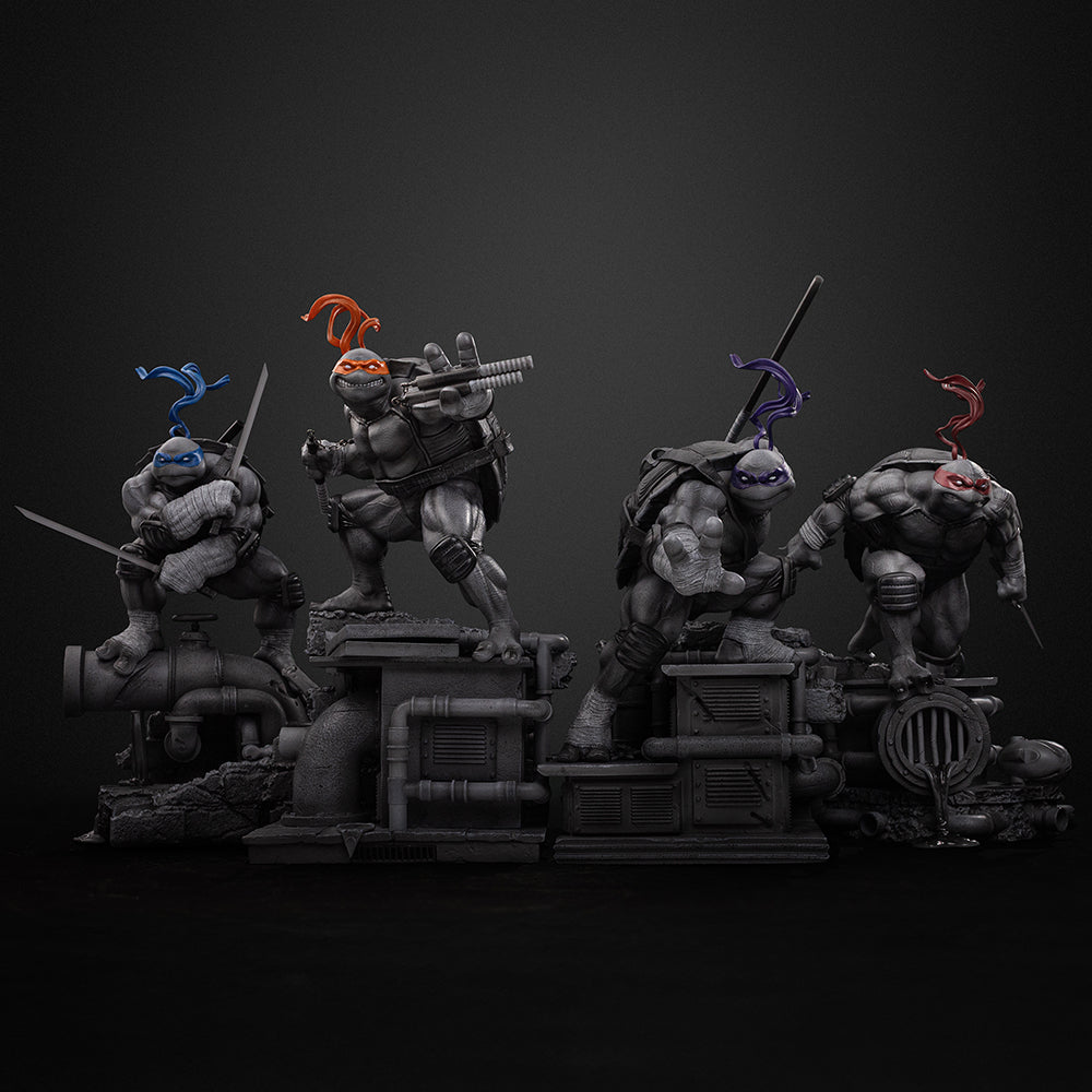 Exclusive ! Black & White Variant  Iron Studio Teenagr Mutant Ninja Turtle TMNT