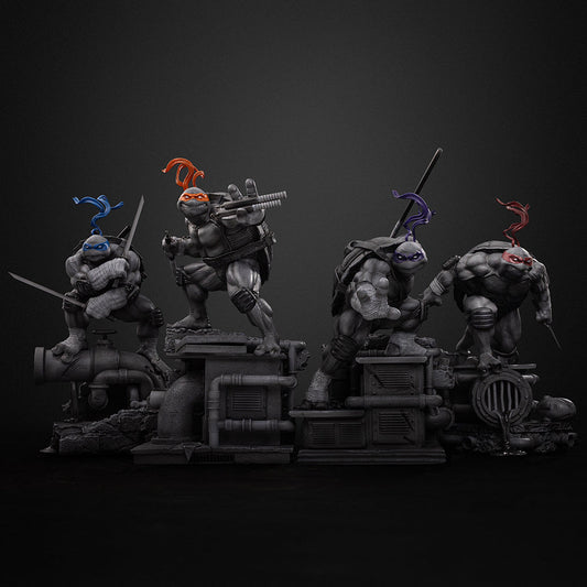 Exclusive ! Black & White Variant  Iron Studio Teenagr Mutant Ninja Turtle TMNT