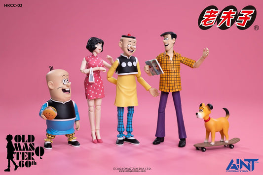 PRE ORDER - AINT Production 1/12 Scale HKCC-03  O Master Q Ms Chan and Mr Chin double set 老夫子60週年 HKCC-03 1/12秦先生及陳小姐套裝