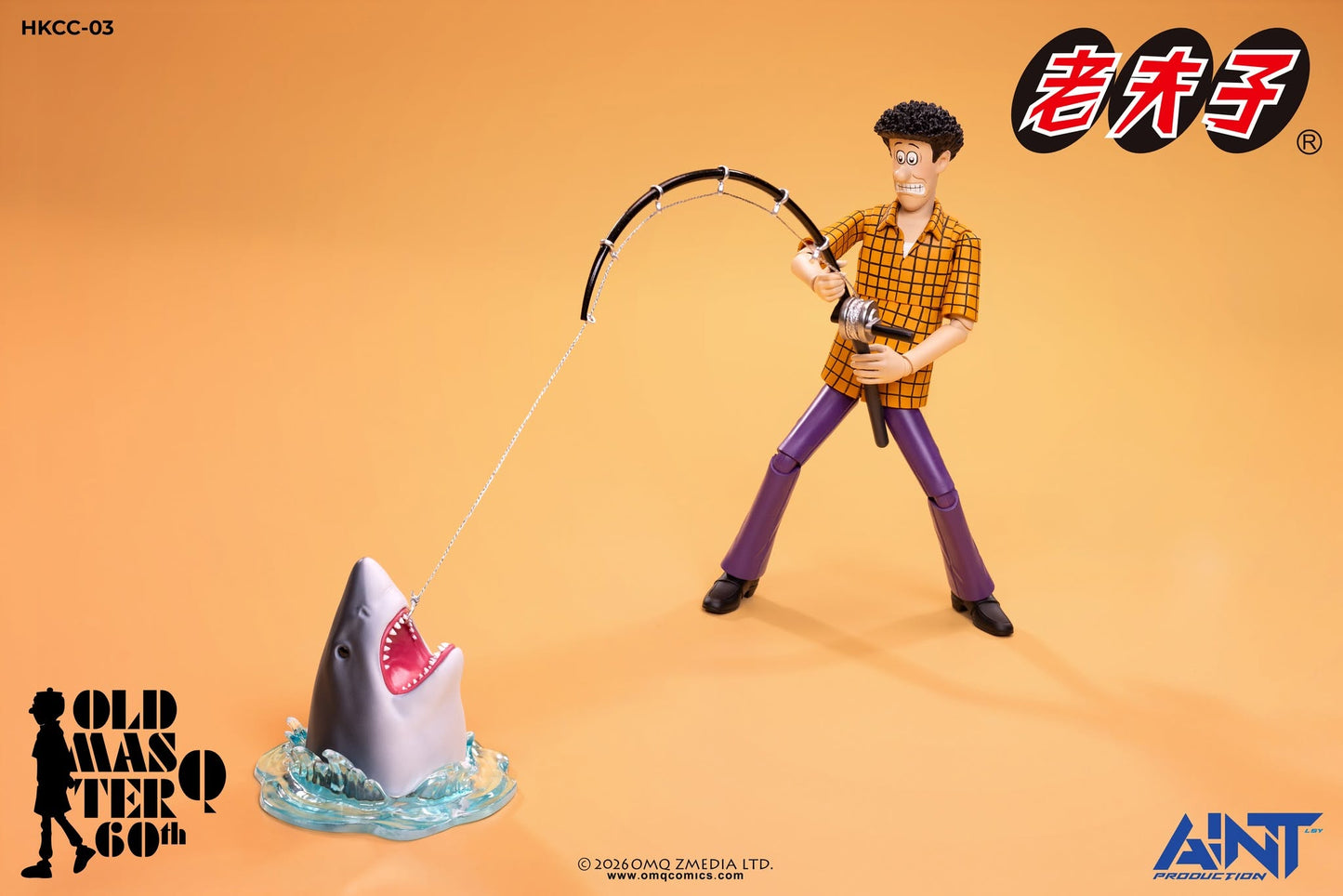 PRE ORDER - AINT Production 1/12 Scale HKCC-03  O Master Q Ms Chan and Mr Chin double set 老夫子60週年 HKCC-03 1/12秦先生及陳小姐套裝