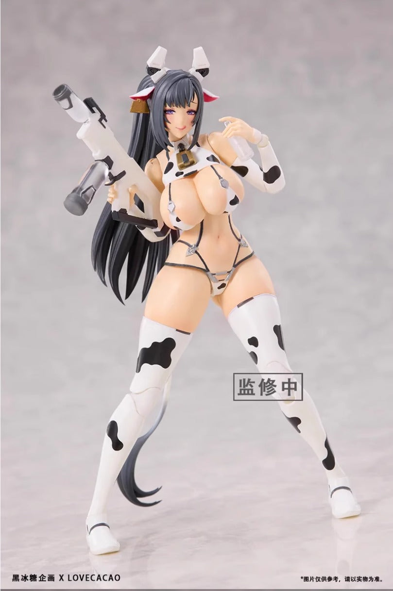 Black Rock Sugar Project Milky White Cow Girl 1/12 Scale Action Figure
