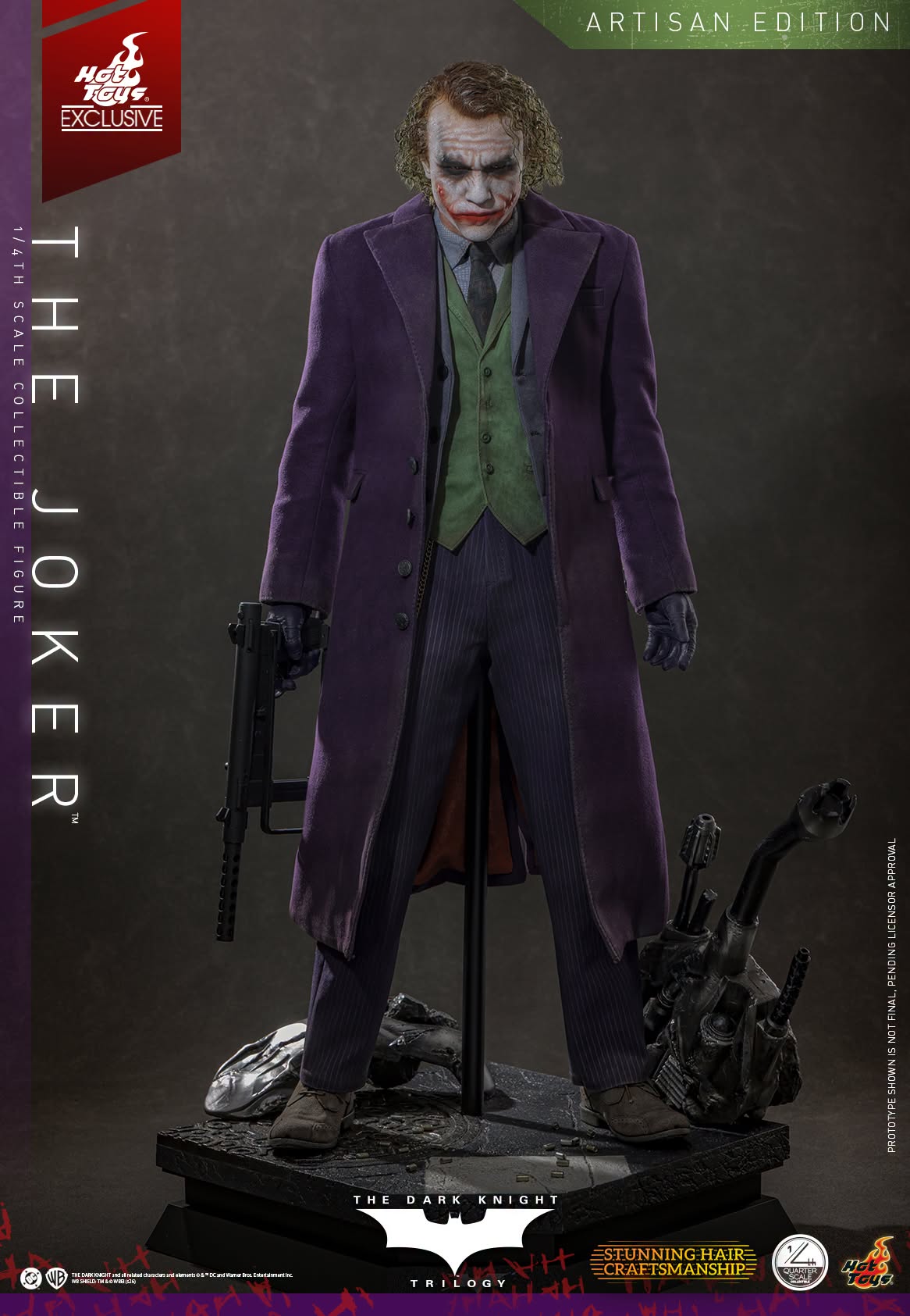PRE ORDER - Hot Toys QS028AE The Dark Knight - 1/4 scale The Joker (2.0) (Artisan Edition