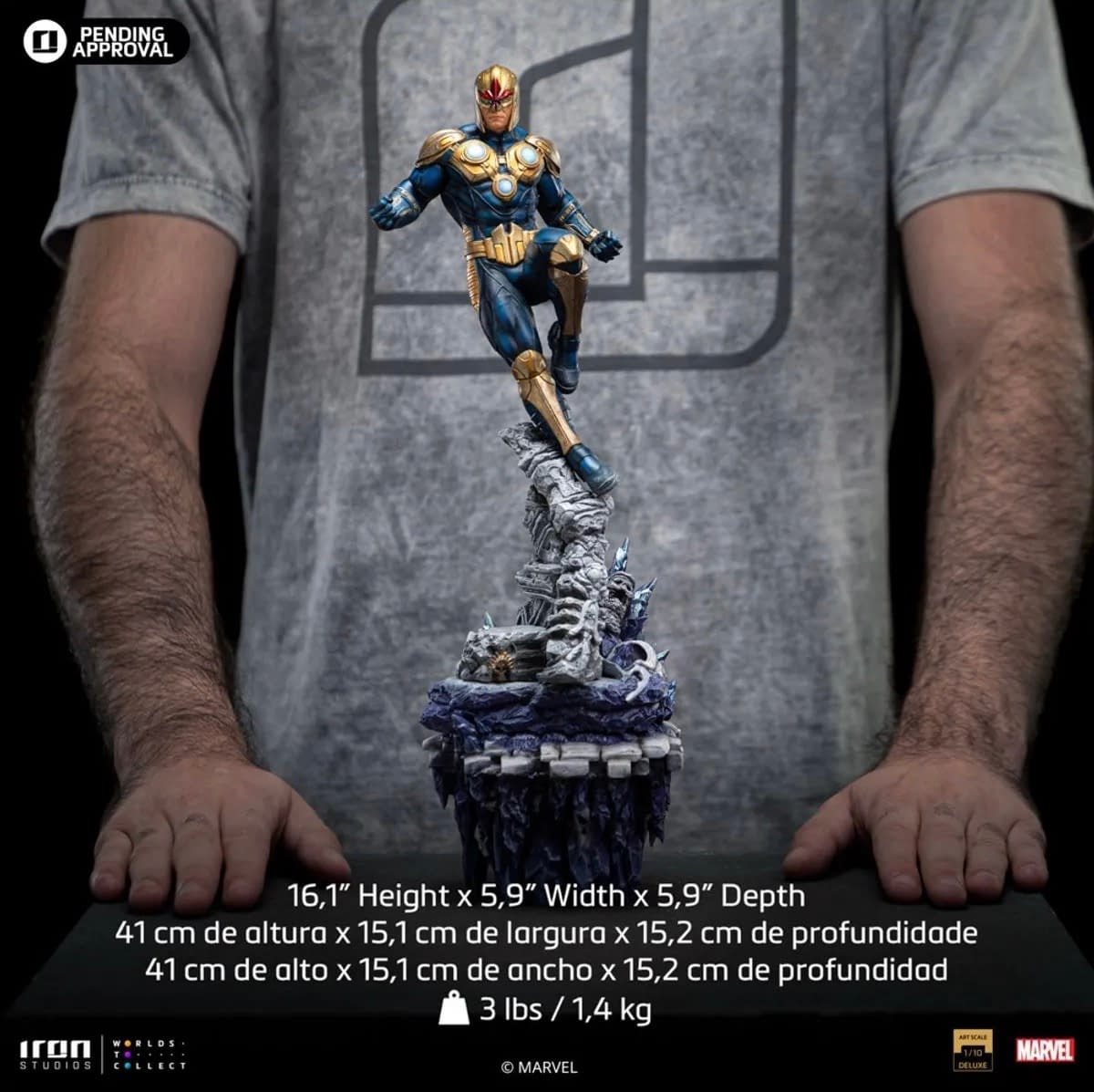 Iron Studios Nova Deluxe - Infinity Gauntlet Diorama - BDS Art Scale 1/10 Statue