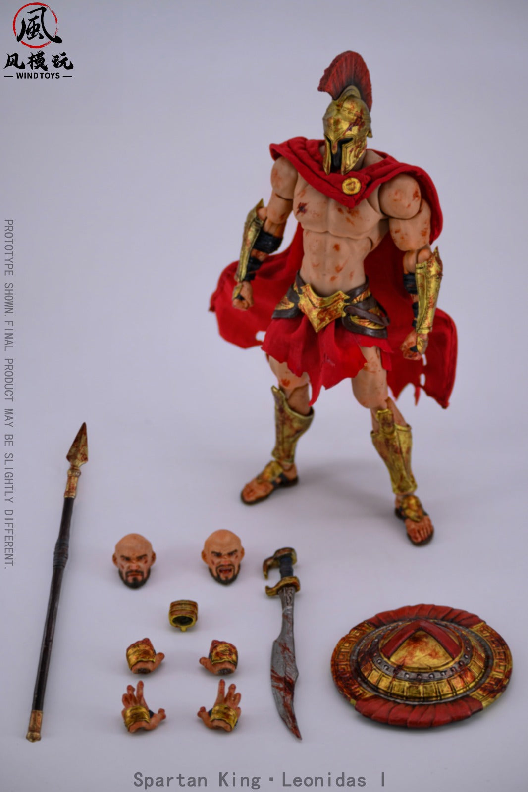 Wind Toys FMW004B 1/12 Eternal Warlords Series Spartan King Leonidas I (Bloodstained Edition)