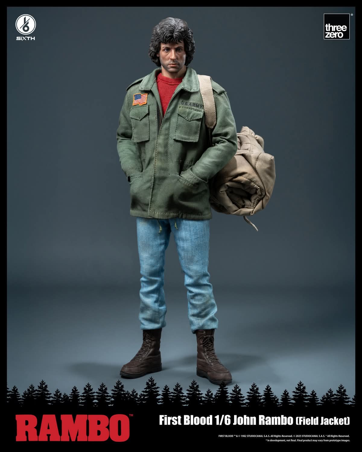 Threezero 3Z0553 1/6 Scale John Rambo (Field Jacket)