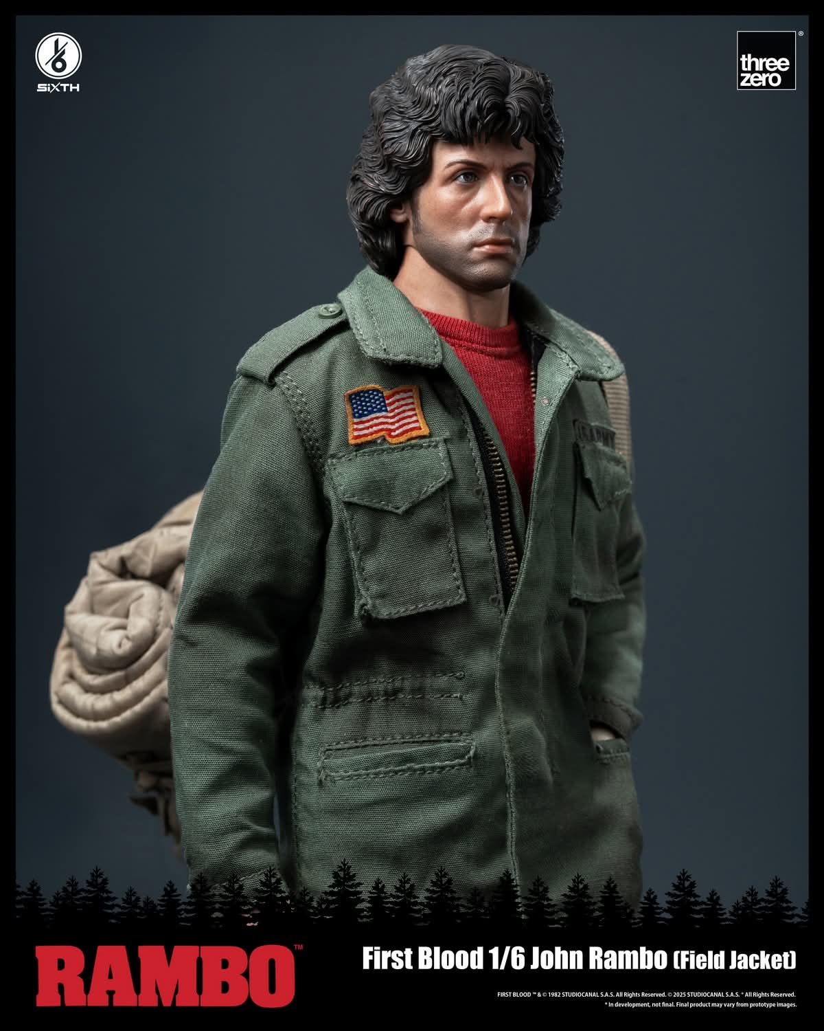 Threezero 3Z0553 1/6 Scale John Rambo (Field Jacket)