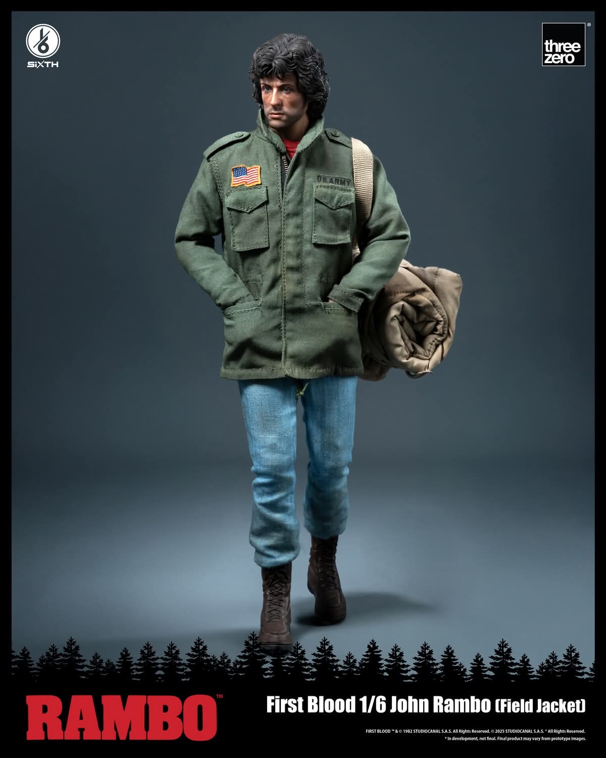 Threezero 3Z0553 1/6 Scale John Rambo (Field Jacket)