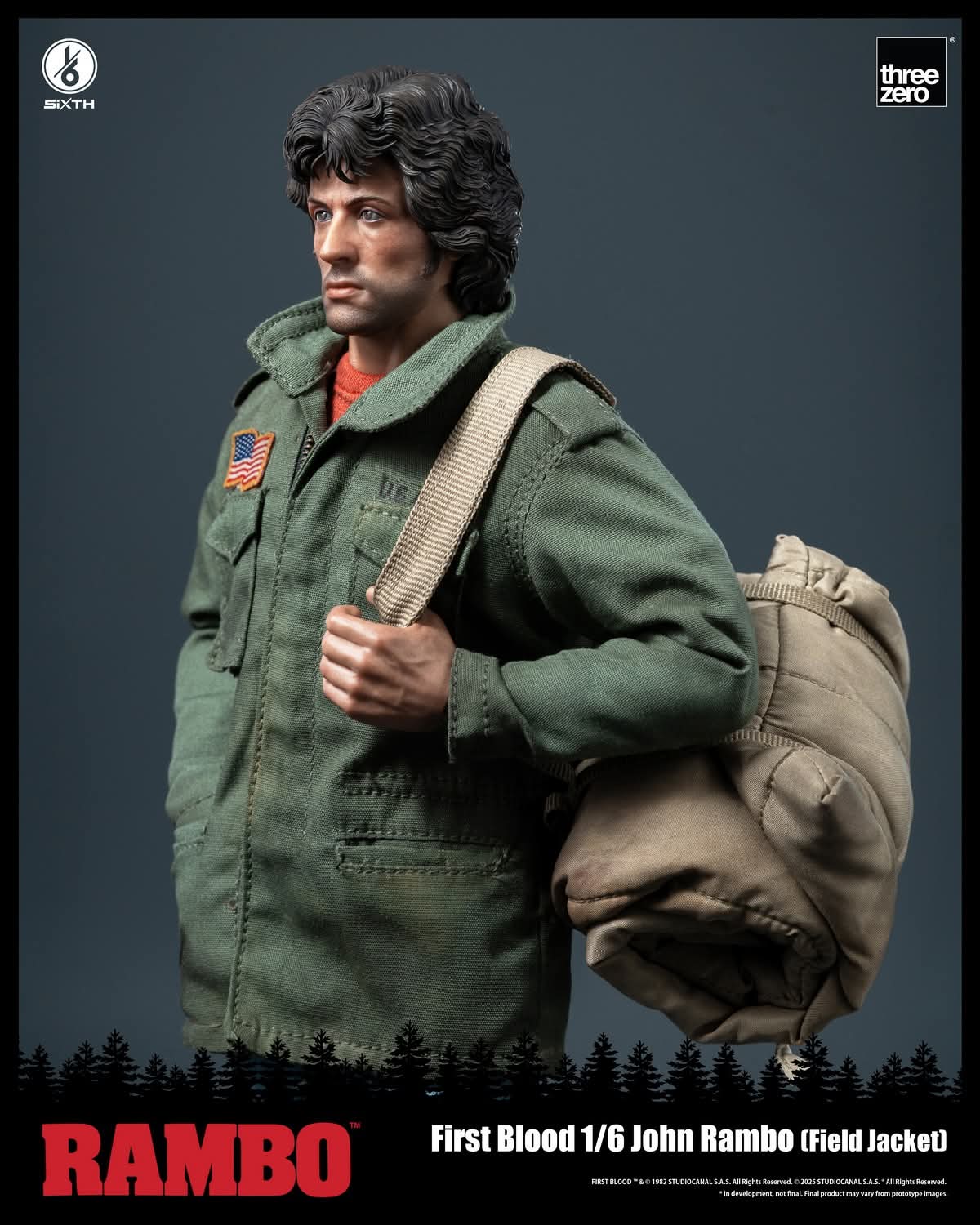 Threezero 3Z0553 1/6 Scale John Rambo (Field Jacket)