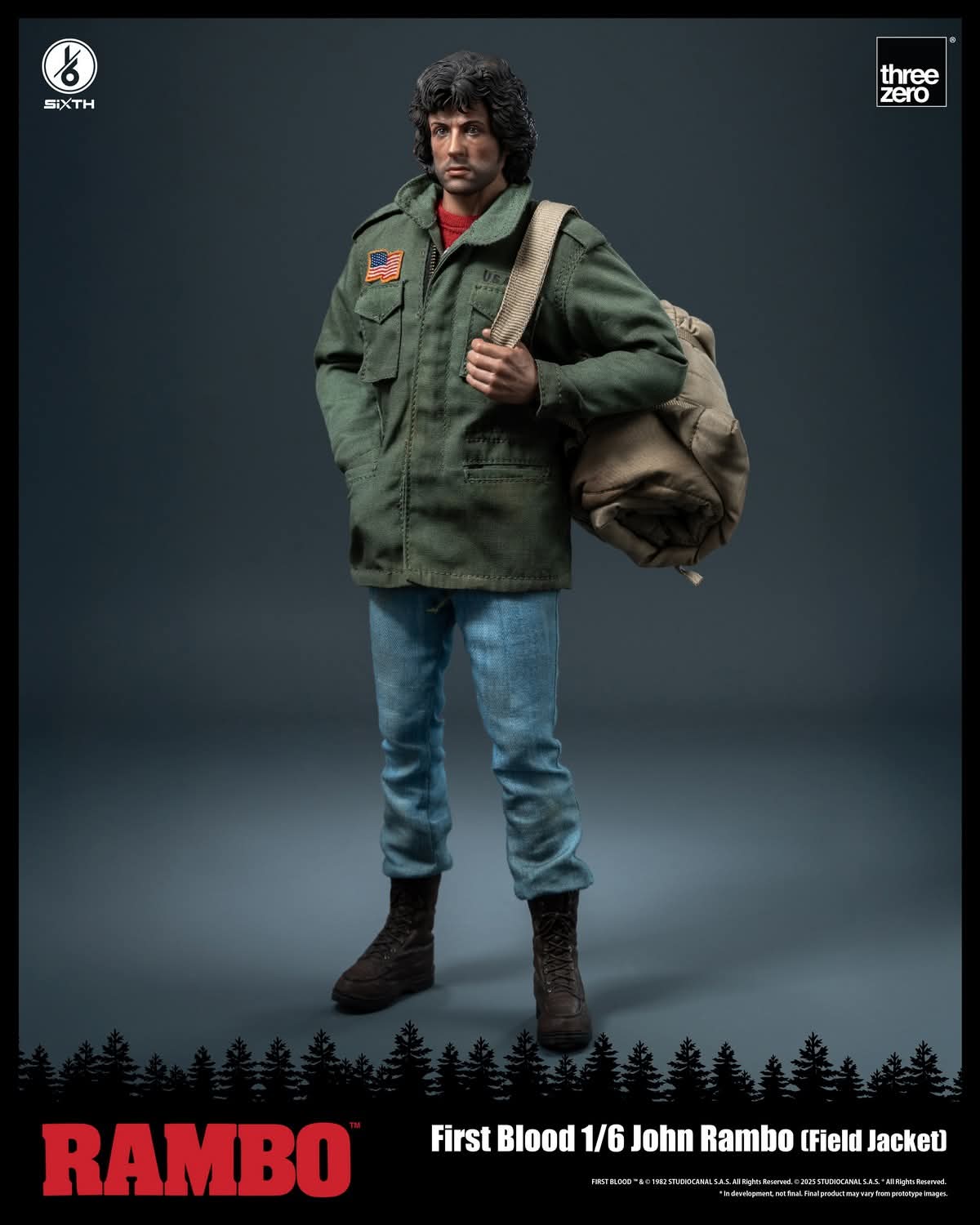 Threezero 3Z0553 1/6 Scale John Rambo (Field Jacket)