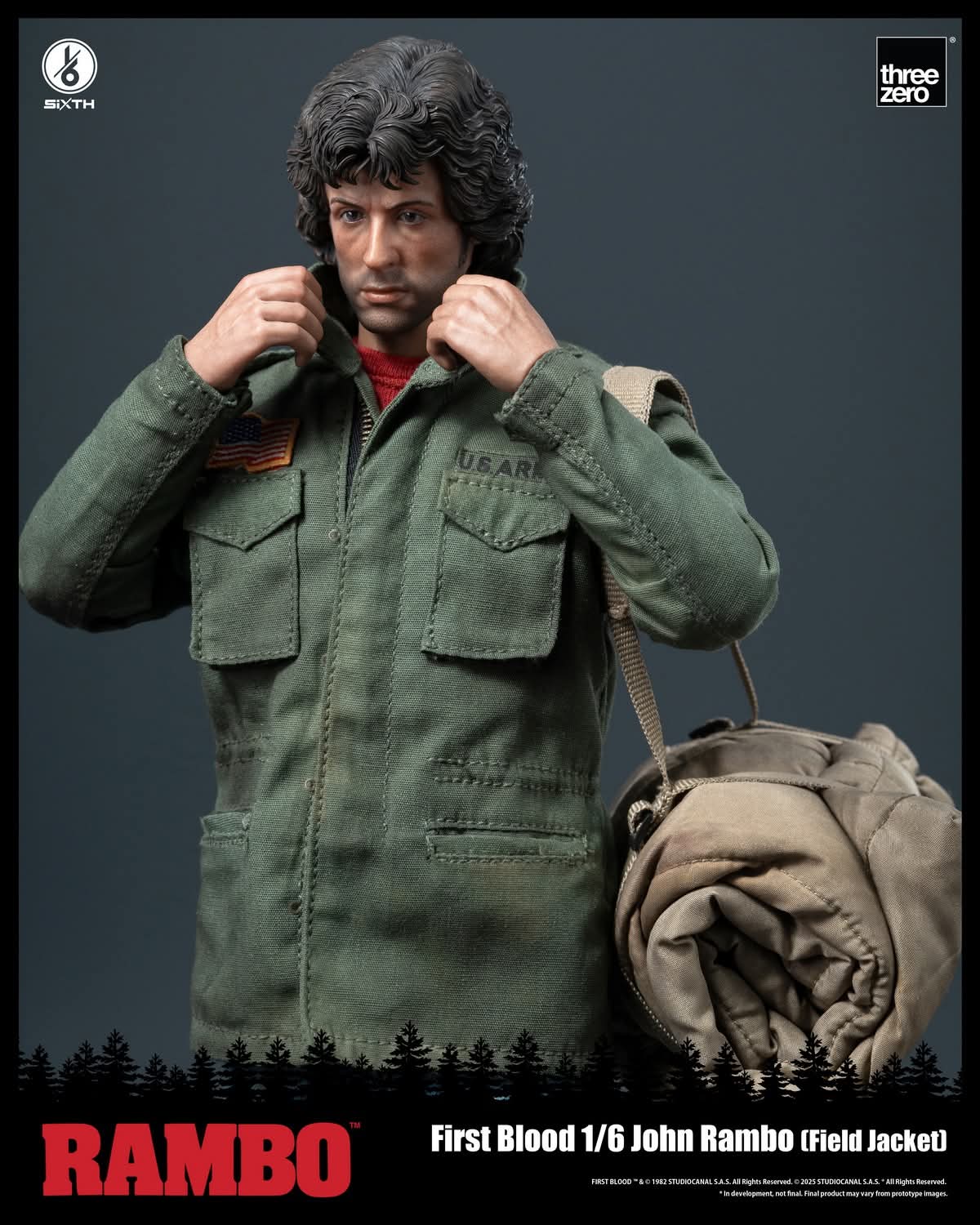 Threezero 3Z0553 1/6 Scale John Rambo (Field Jacket)