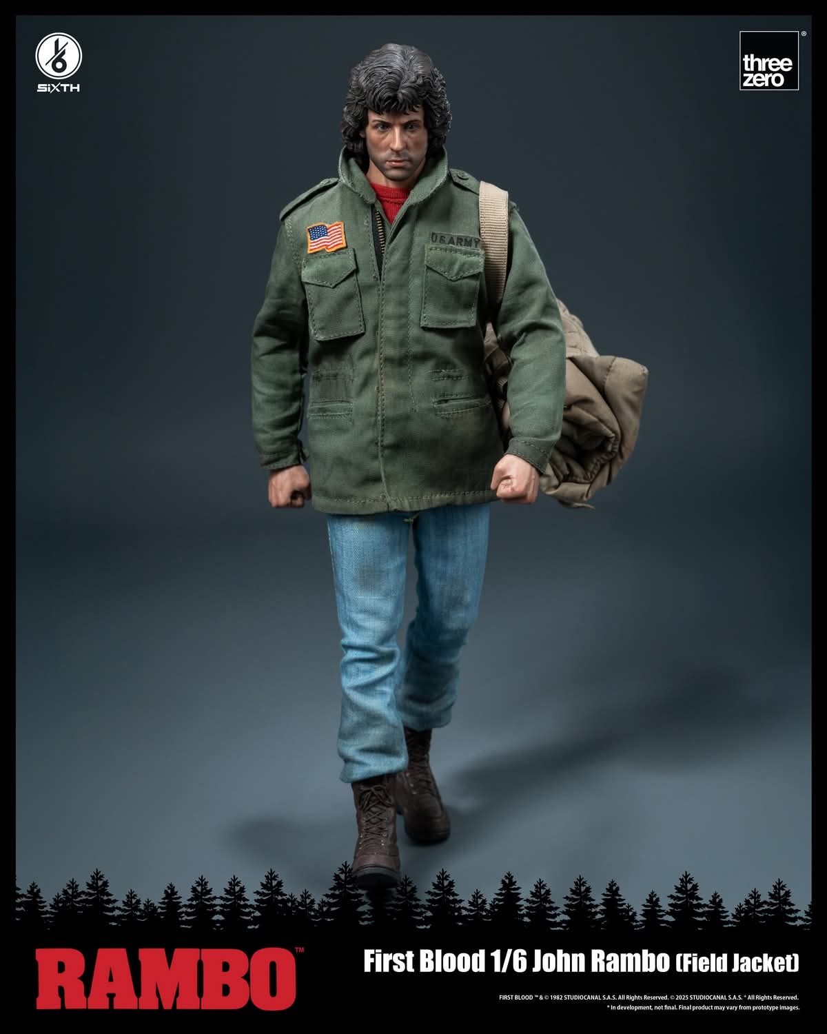 Threezero 3Z0553 1/6 Scale John Rambo (Field Jacket)