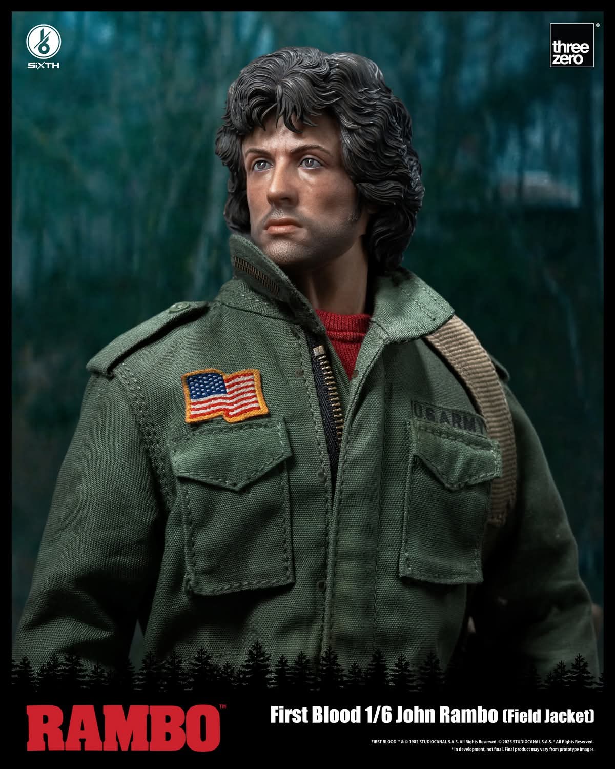 Threezero 3Z0553 1/6 Scale John Rambo (Field Jacket)