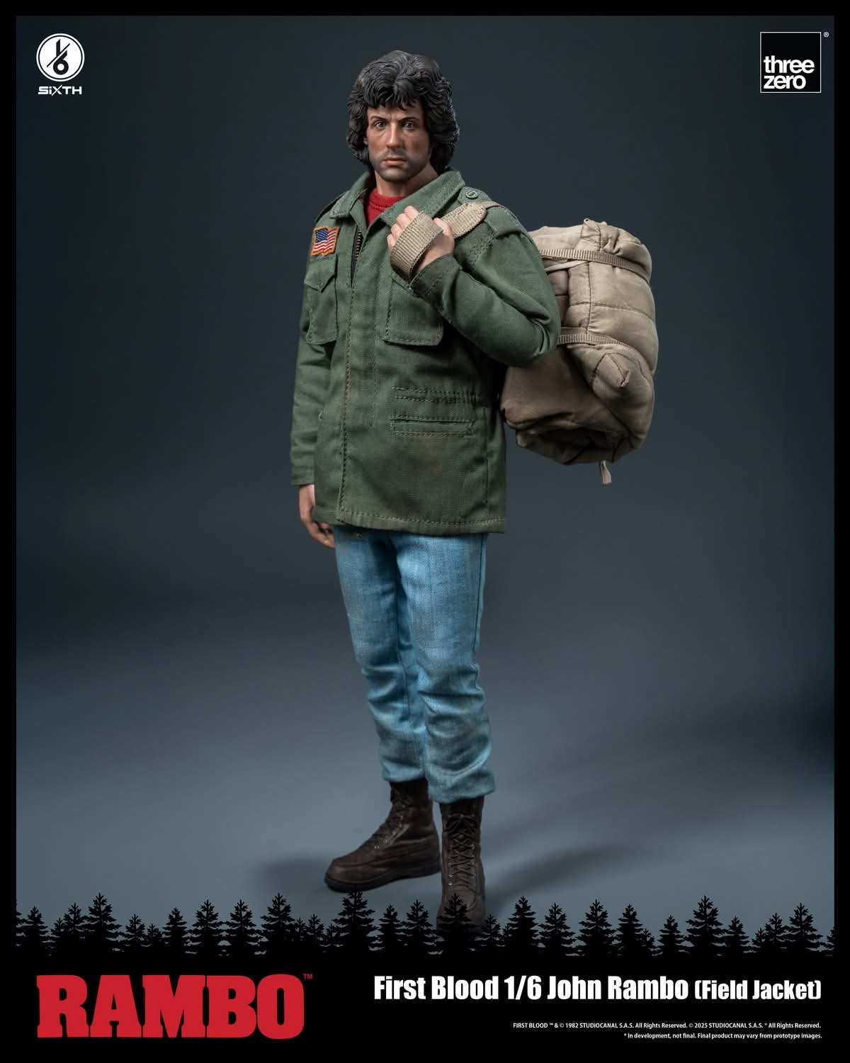 Threezero 3Z0553 1/6 Scale John Rambo (Field Jacket)