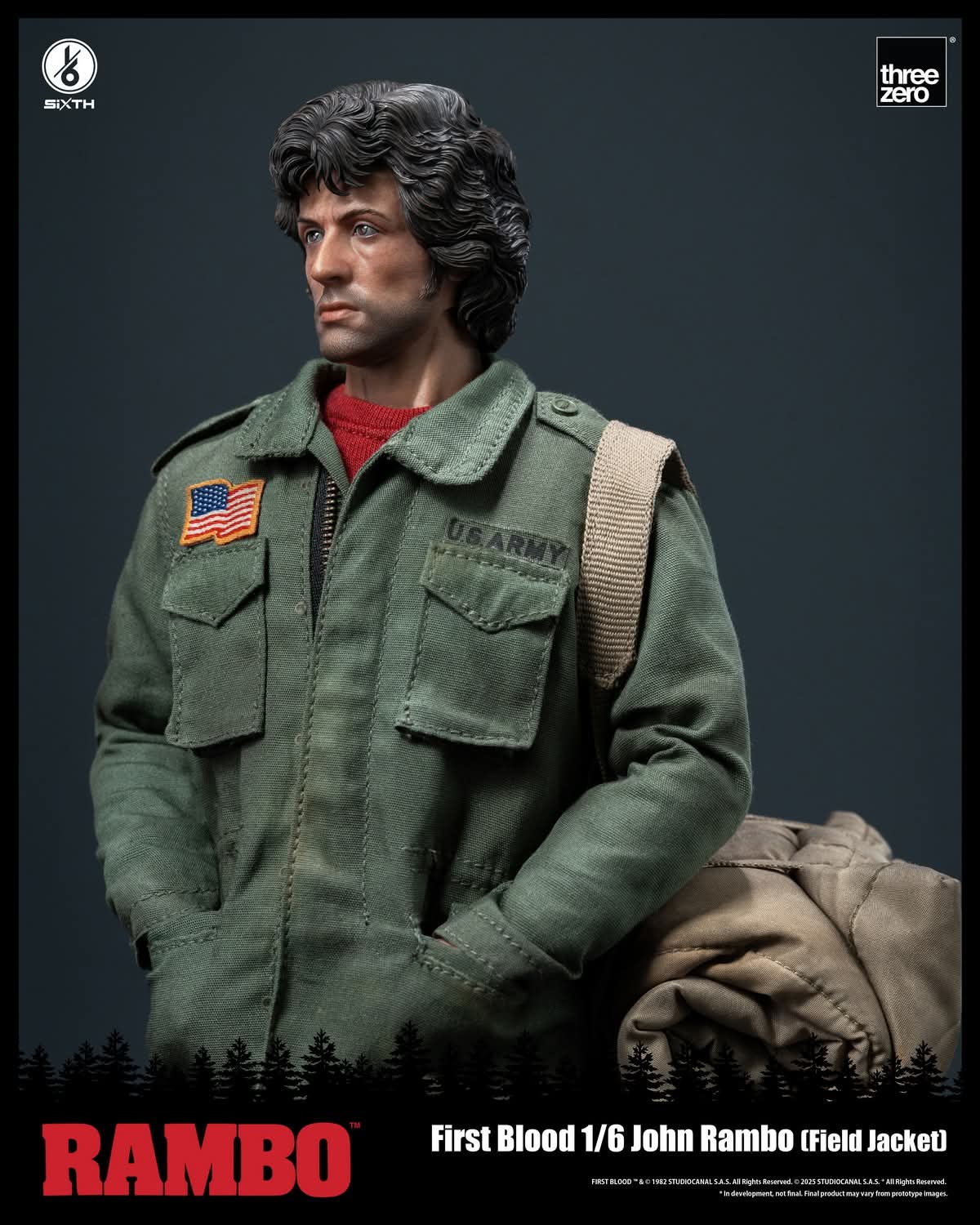 Threezero 3Z0553 1/6 Scale John Rambo (Field Jacket)