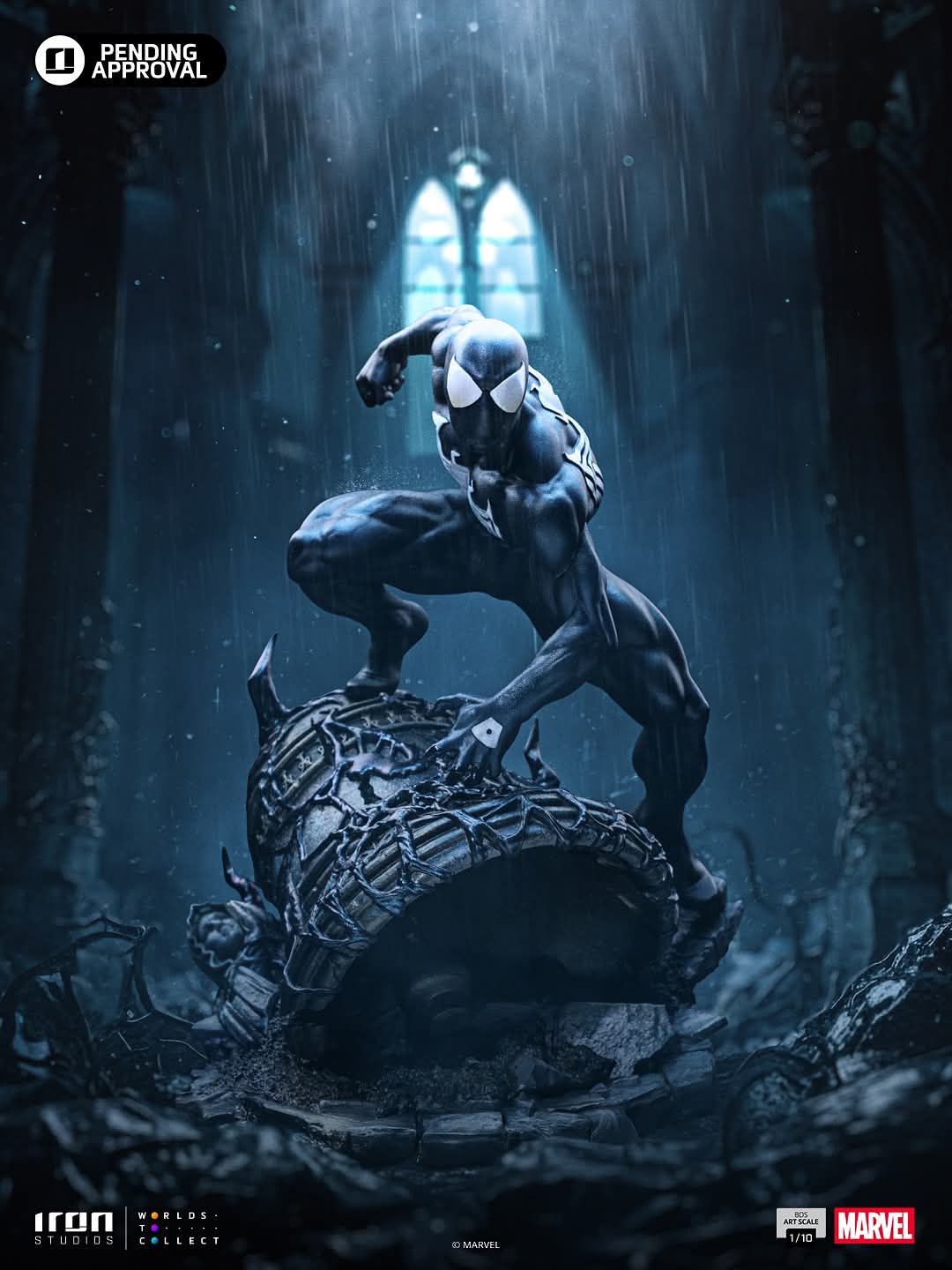 Iron Studios Spiderman Black Costume - Marvel Comics Series #7 - Art Scale 1/10